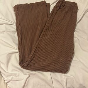 ❤️Altar'd State Brown Ribbed Pajama Pants